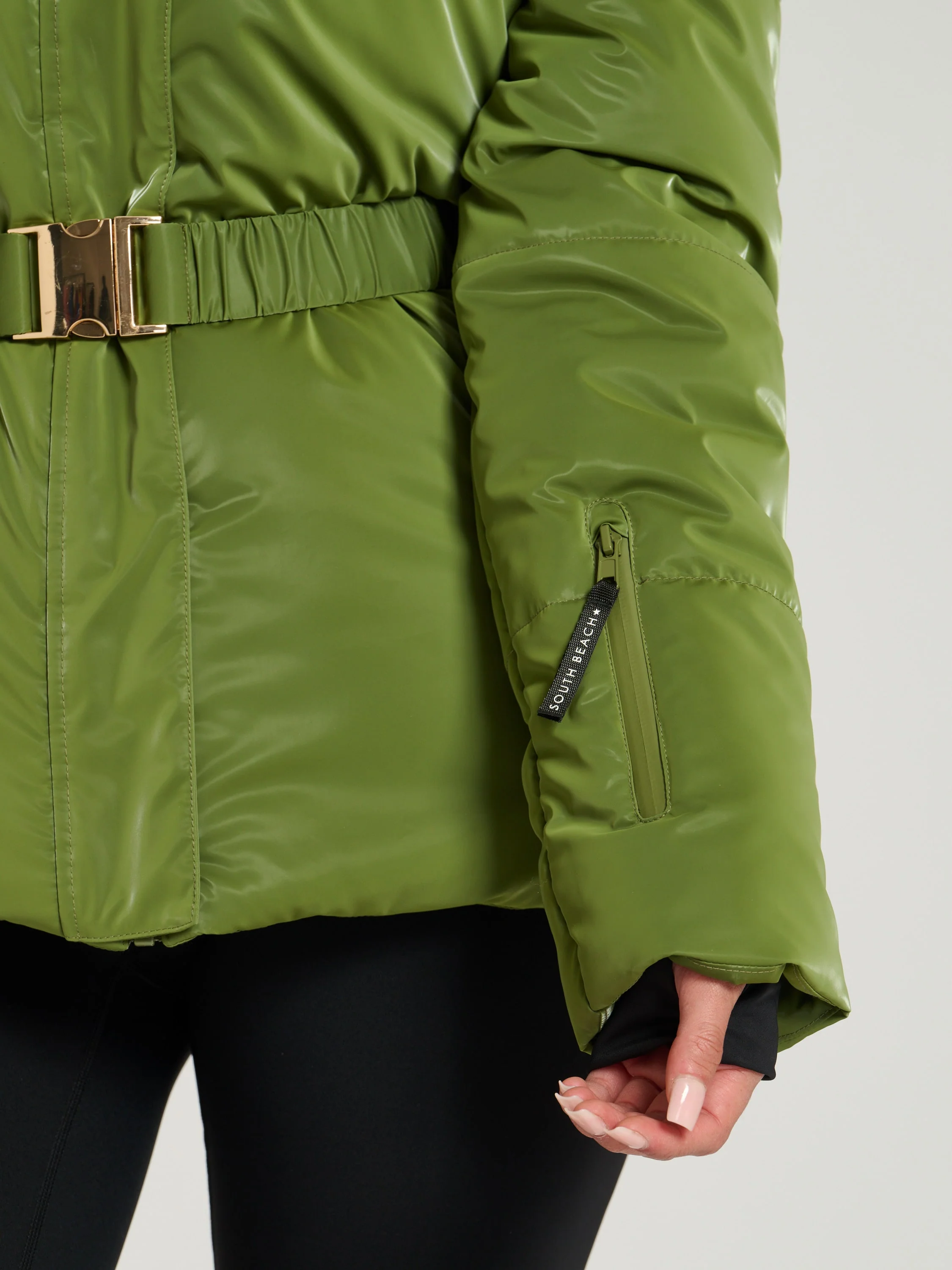 Cloud Padded Jacket in Green - Image 3