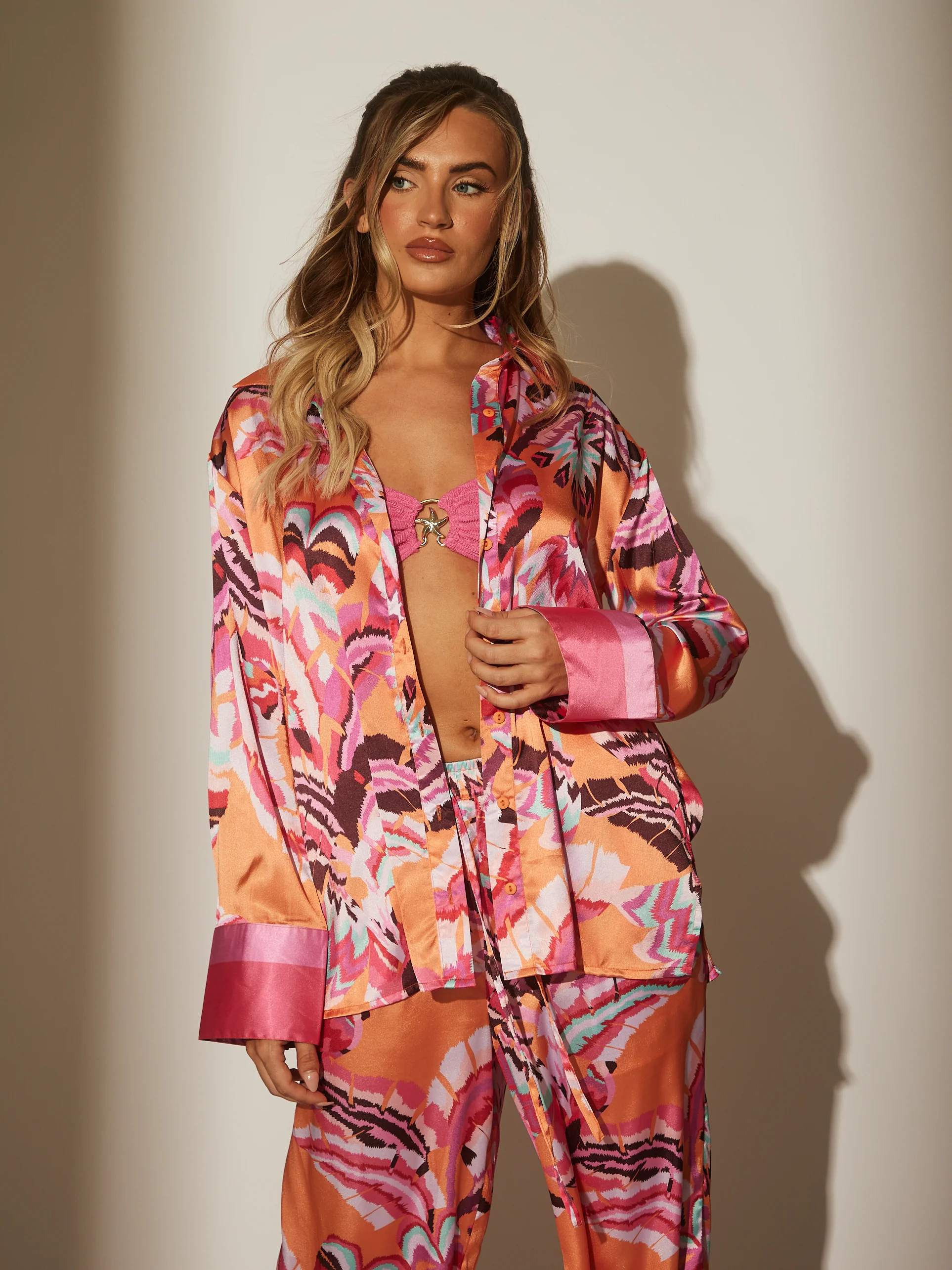 Breeze Satin Print Shirt - Image 3