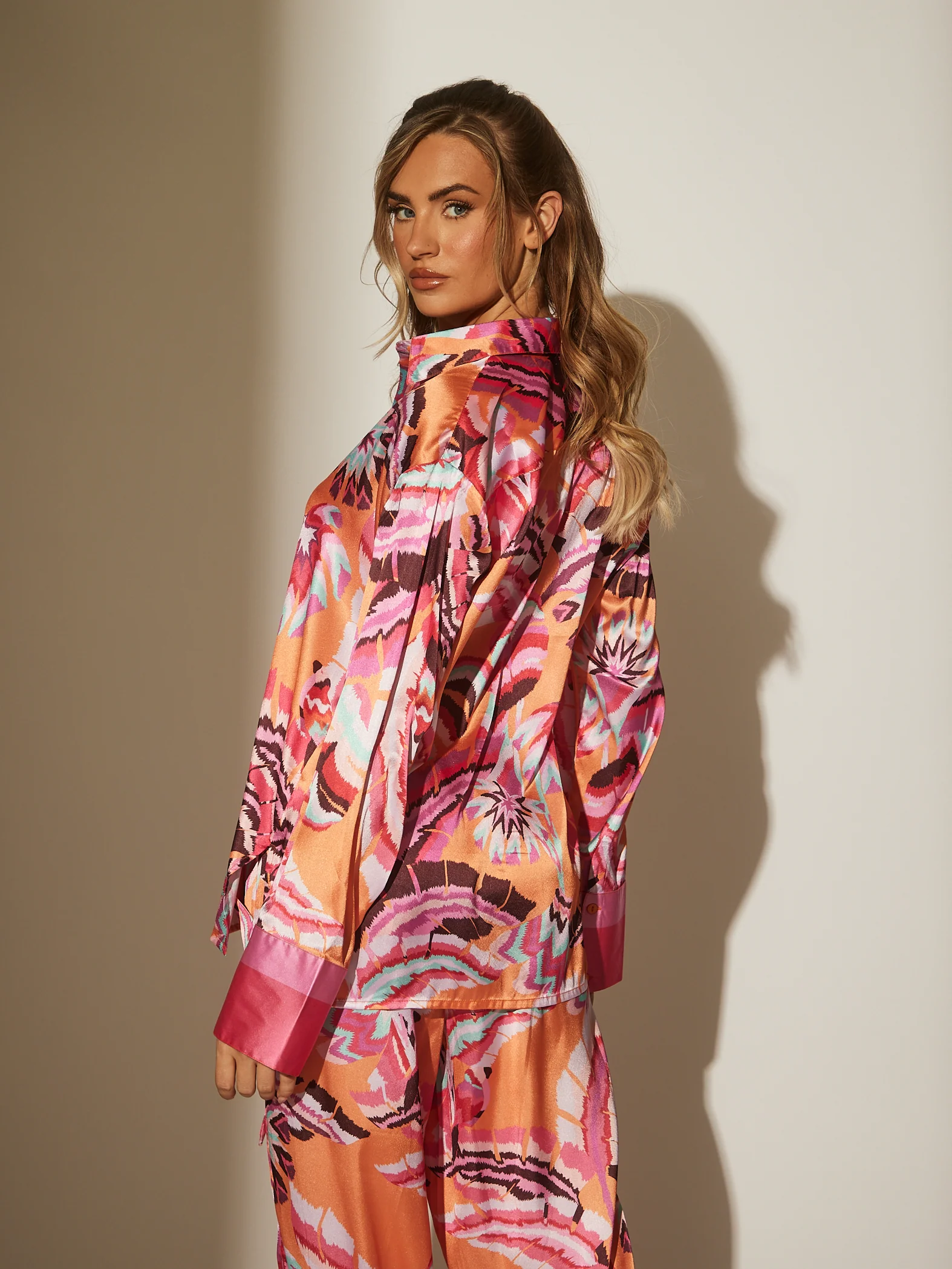 Breeze Satin Print Shirt - Image 5