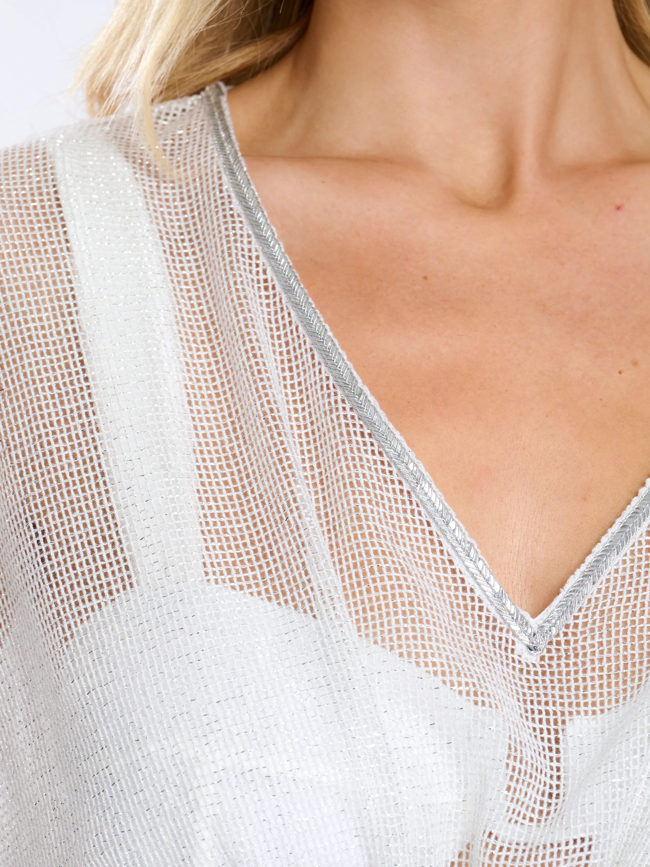 Shoreside Kaftan Beach Dress in Glitter - Image 5